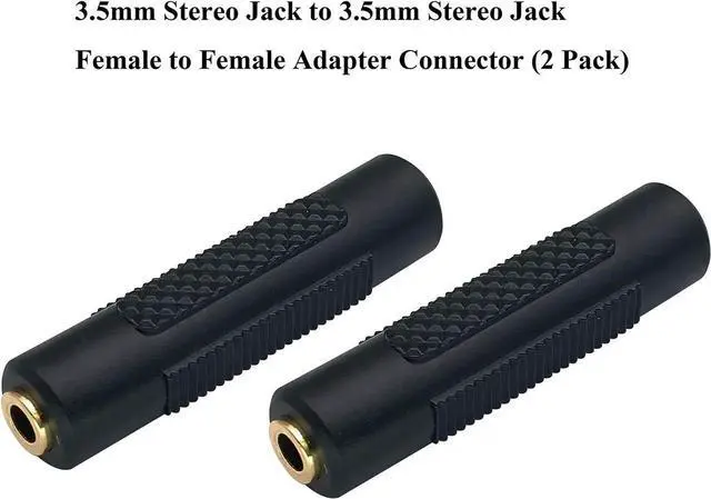 Alt view image 6 of 7 - DIXSG 3.5mm Headphone Adapter, 4 Poles 1/8'' Female to Female Aux TRRS Stereo Audio Connector for Earphone, Headset, Smartphone, Laptop, Tablets, MP3 Player (2Pack)