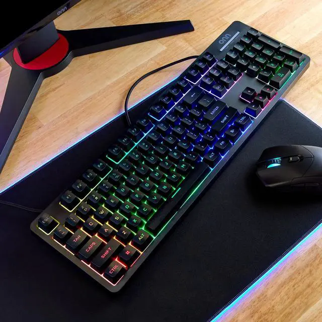 Alt view image 2 of 7 - DIXSG Wired LED Gaming Keyboard, Backlit, Gray