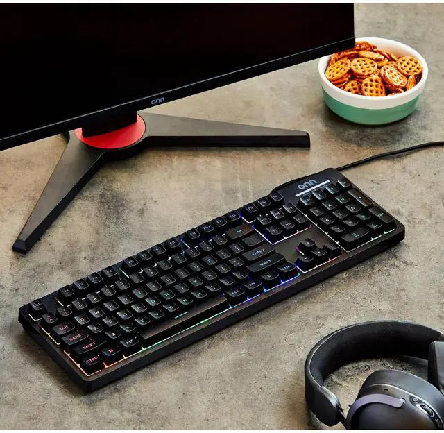 Alt view image 7 of 7 - DIXSG Wired LED Gaming Keyboard, Backlit, Gray