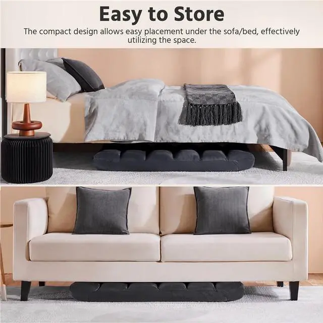 Alt view image 6 of 7 - DIXSG Floor Sofa Chair with 14 Adjustable Positions, Gray