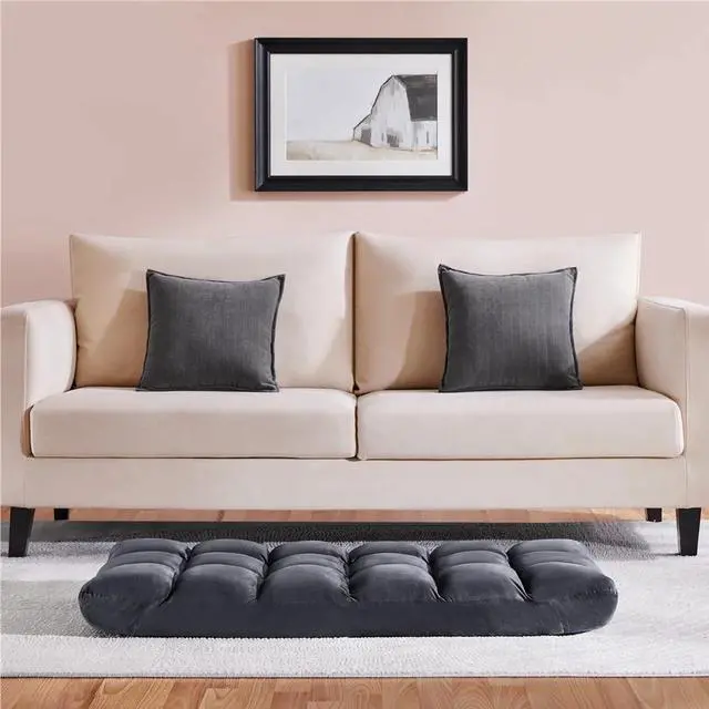 Alt view image 4 of 7 - DIXSG Floor Sofa Chair with 14 Adjustable Positions, Gray