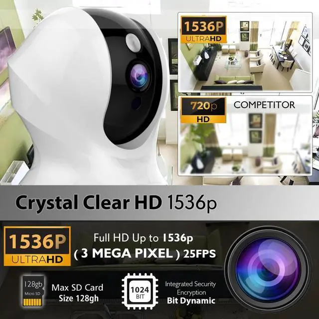 Alt view image 5 of 7 - DIXSG 3MP WiFi IP Camera Smart Tracking PTZ Face Detection Compatible Wireless Home Security