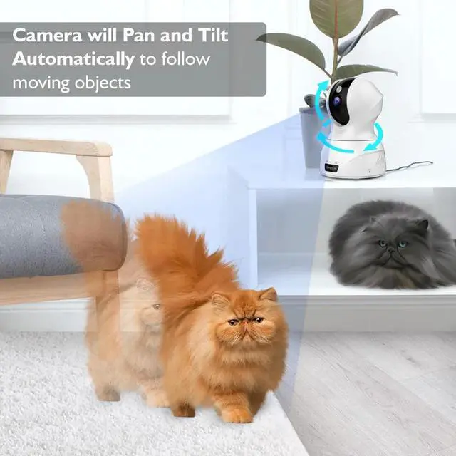 Alt view image 3 of 7 - DIXSG 3MP WiFi IP Camera Smart Tracking PTZ Face Detection Compatible Wireless Home Security