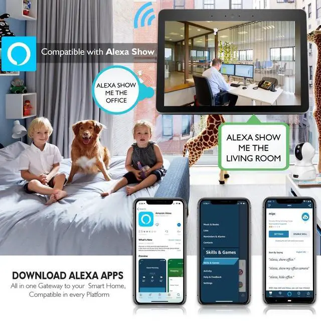 Alt view image 4 of 7 - DIXSG 3MP WiFi IP Camera Smart Tracking PTZ Face Detection Compatible Wireless Home Security