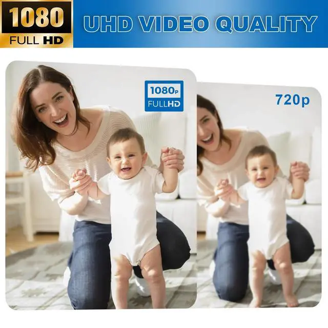 Alt view image 2 of 7 - DIXSG Mini Wireless Security Camera, 1080P HD Portable WiFI Night Vision Nanny Cam, Hidden Spy Camera with Battery, Surveillance Camera for Home, Office