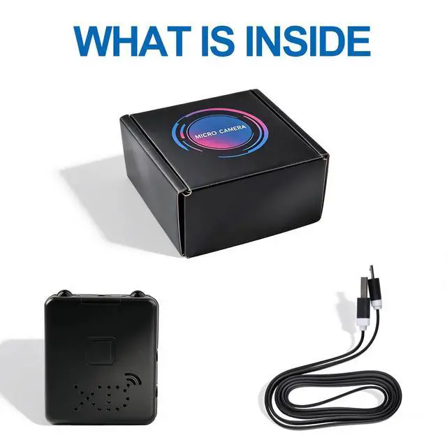 Alt view image 6 of 7 - DIXSG Mini Wireless Security Camera, 1080P HD Portable WiFI Night Vision Nanny Cam, Hidden Spy Camera with Battery, Surveillance Camera for Home, Office