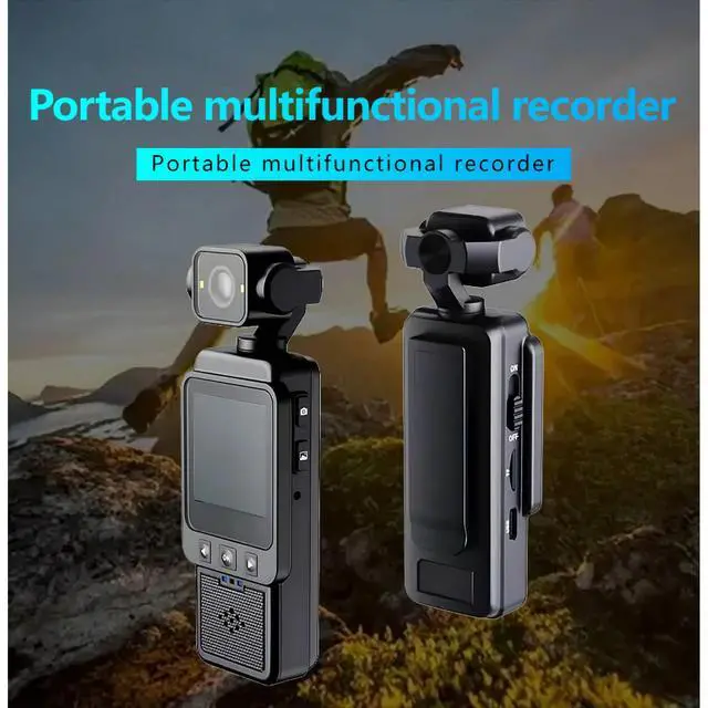 Alt view image 5 of 7 - DIXSG Mini Body Camera, 1080P FHD WiFi Video Camera with Audio and Photograph, Clip Pocket Vlog Camera for Daily Work Serving Records,180° Rotating Head, 120° Wide Angle, Built-in Flash, 64GB Card