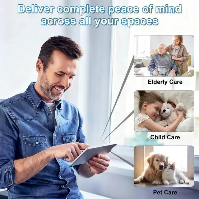 Alt view image 3 of 7 - DIXSG 2K WiFi Security Cameras Indoor, Wireless Hidden Spy Camera with Motion Detection and Night Vision, Mini Nanny Cam for Home, 2 Pack, White