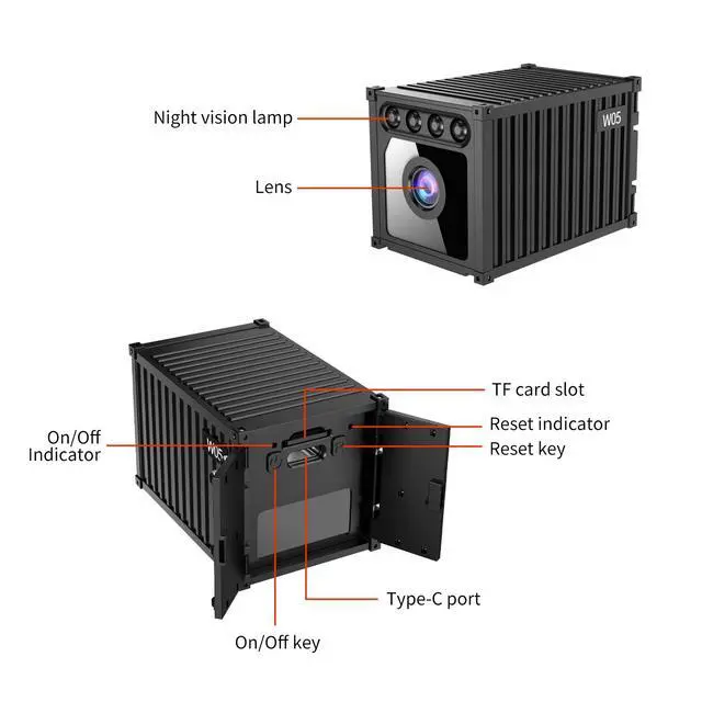 Alt view image 2 of 7 - DIXSG Mini Home Security Camera Wireless, Wide Angle, Night Vision, App Control, Cloud & SD Storage, Portable 1080P HD Small Camera for Indoor Outdoor, Black