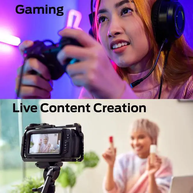 Alt view image 5 of 7 - DIXSG HDMI Capture Card, 4K Full HD 1080P USB 3.0 Audio and Video Device, Black