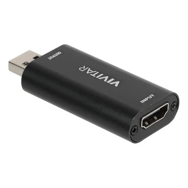 Alt view image 3 of 7 - DIXSG HDMI to USB Video Capture Card with Real-Time HDMI Video and Audio for Live Streaming, Includes USB-C Adapter Cable, Black