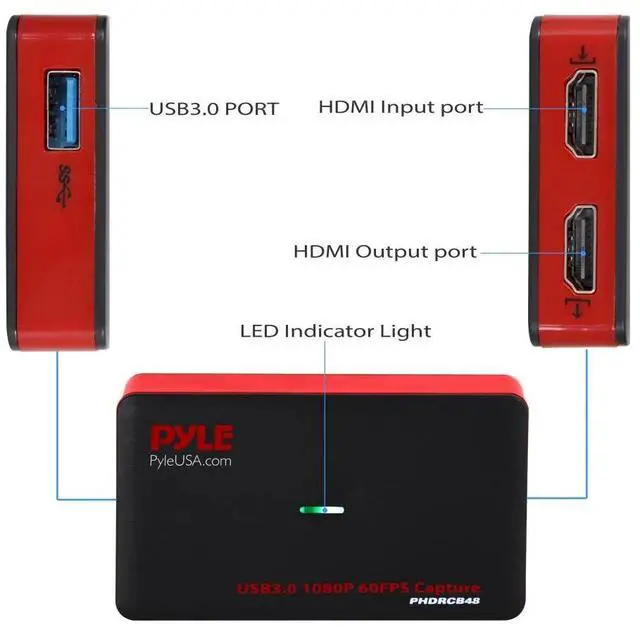 Main image of DIXSG HDMI Video Capture Device 1080p 60fps Video Capture Card HDMI with Pass-Through
