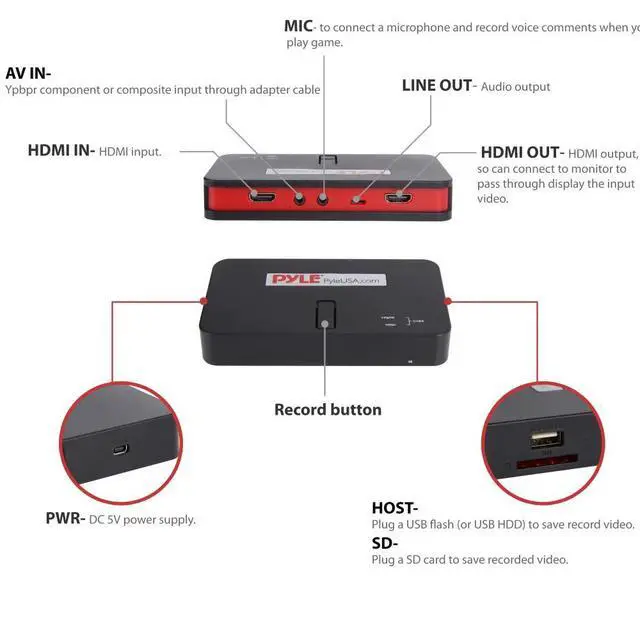 Alt view image 3 of 4 - DIXSG PVRC52 - HD External Capture Card Video Recording System - Record Full HD 1080p Video