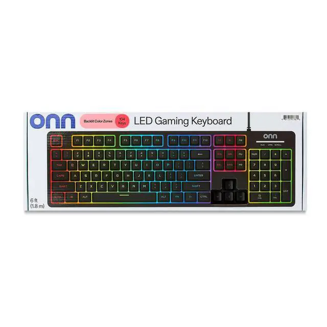 Alt view image 3 of 7 - DIXSG Wired LED Gaming Keyboard, Backlit, Gray