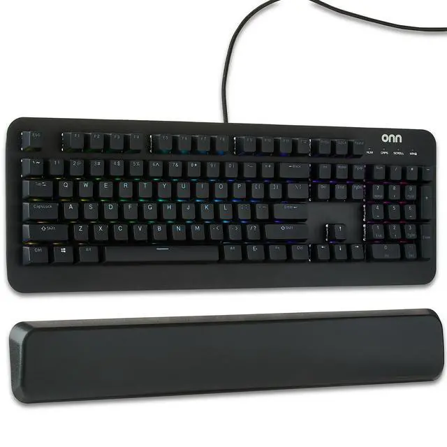 Alt view image 2 of 7 - DIXSG Gaming Mechanical Keyboard with Blue Switches and 16.8M LED Lighting, 104 Keys