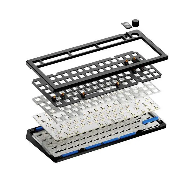 Alt view image 4 of 7 - DIXSG Gaming GMMK 3 75% Barebones Wired Mechanical Gaming Keyboard, Hot-Swappable Switches