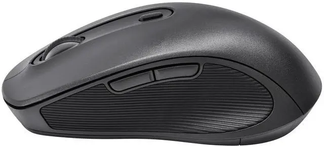 Alt view image 2 of 6 - DIXSG 5-Button Wireless Bluetooth Ambidextrous Mouse, USB-A Nano Receiver, Black