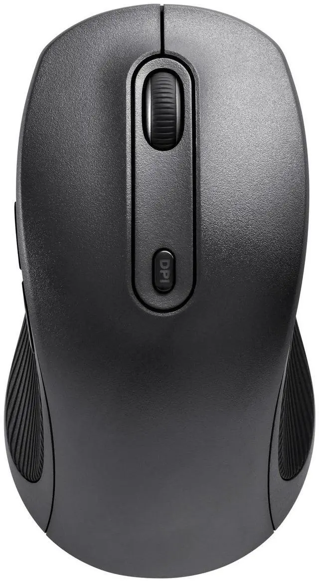 Main image of DIXSG 5-Button Wireless Bluetooth Ambidextrous Mouse, USB-A Nano Receiver, Black