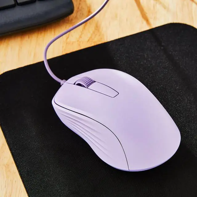Alt view image 5 of 5 - DIXSG Wired USB Mouse, 3 Buttons, Lavender