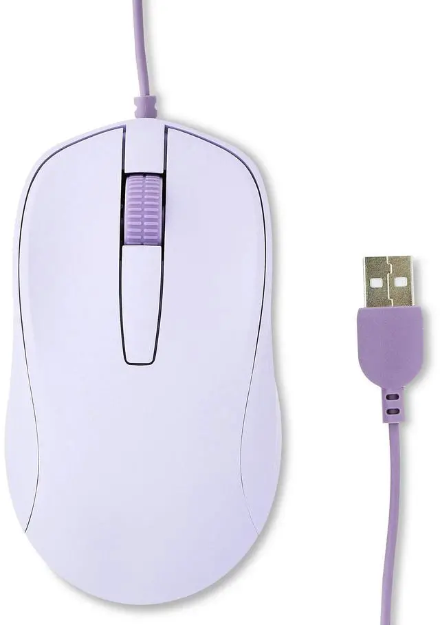 Main image of DIXSG Wired USB Mouse, 3 Buttons, Lavender