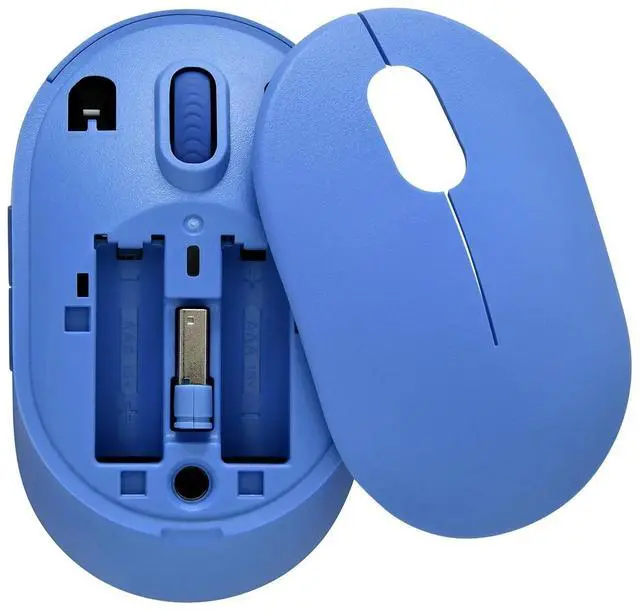Alt view image 2 of 5 - DIXSG Optical USB Wireless Mouse with Nano Receiver, Ultramarine