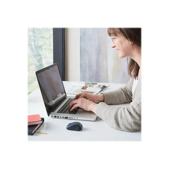 Alt view image 2 of 7 - DIXSG 97470 Graphite 3 Buttons 1 x Wheel USB RF Wireless Optical Mouse