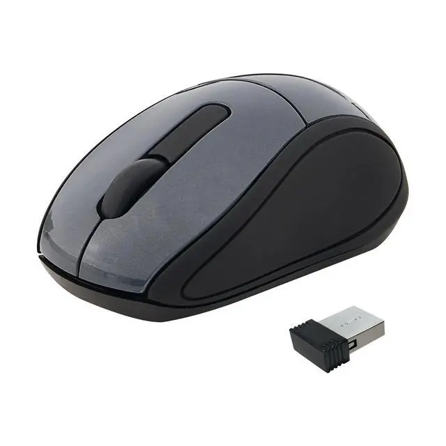 Alt view image 6 of 7 - DIXSG 97470 Graphite 3 Buttons 1 x Wheel USB RF Wireless Optical Mouse