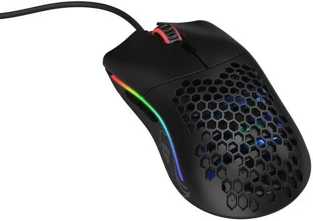 Main image of DIXSG Gaming 67g Honeycomb Design Model O Wired Gaming Mouse, RGB, PixArt 3360 Sensor Omron Switches, Matte Black