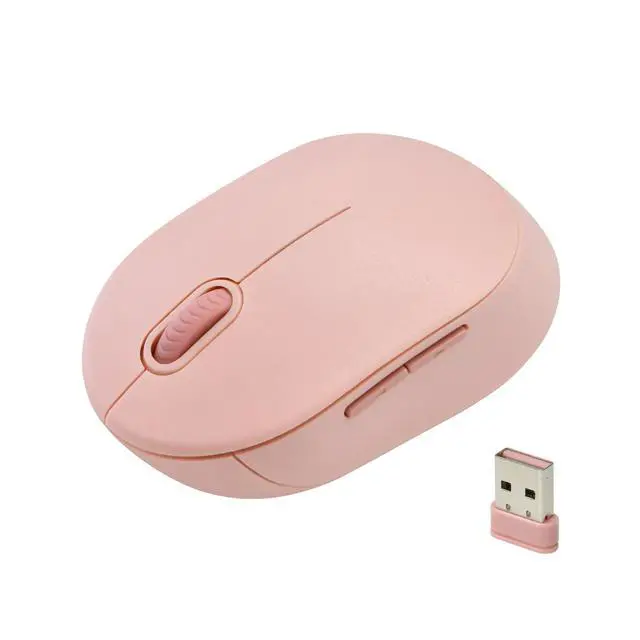 Alt view image 5 of 7 - DIXSG Wireless 5-Button Mouse with Adjustable DPI, Pink
