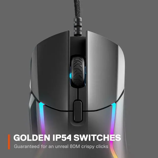 Alt view image 3 of 7 - DIXSG Rival 5 Gaming Mouse with 9 Programmable Buttons and 18k CPI TrueMove Air Optical Sensor