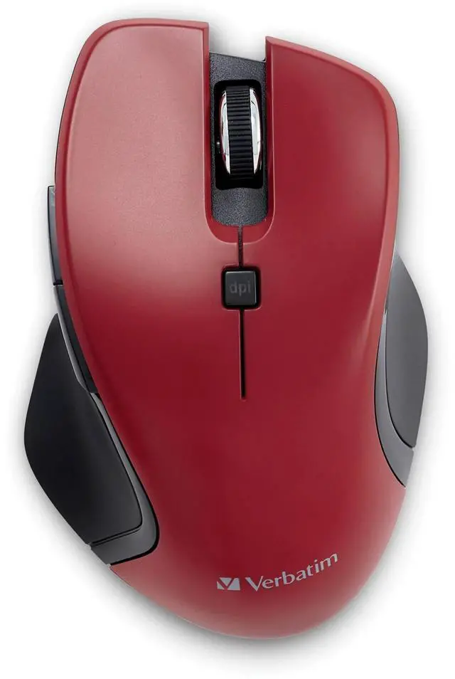 Main image of DIXSG USB-C Wireless Blue LED Mouse, Red