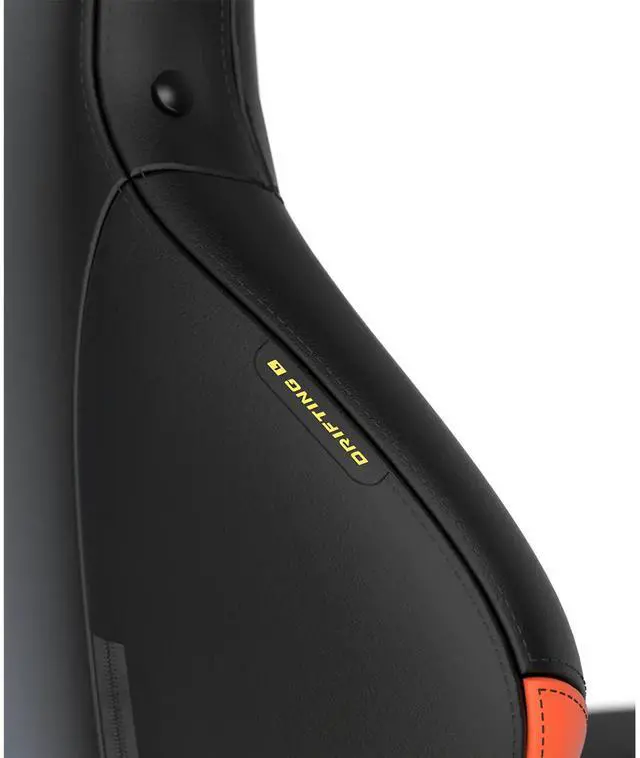 Alt view image 3 of 5 - DIXSG Drifting Series Gaming Chair - Ergonomic Office Chair with Lumbar Pillow & Adjustable Headrest - Reclining PC Computer Gaming Chair Recliner For Adults Teens, Regular L Orange