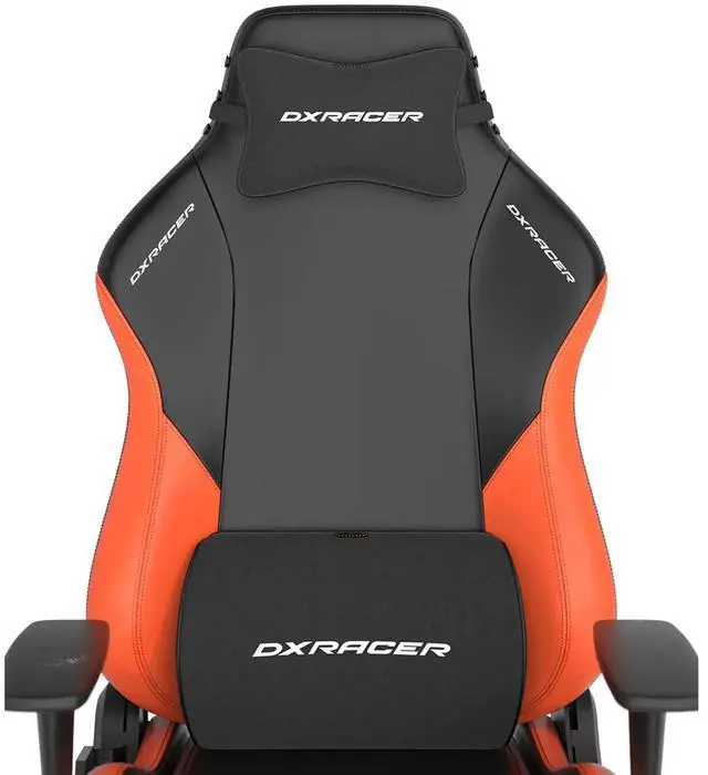 Alt view image 2 of 5 - DIXSG Drifting Series Gaming Chair - Ergonomic Office Chair with Lumbar Pillow & Adjustable Headrest - Reclining PC Computer Gaming Chair Recliner For Adults Teens, Regular L Orange