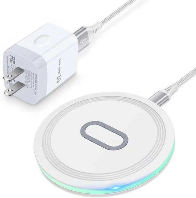 Main image of Wireless Charger Samsung Fast Charging Pad for Samsung Galaxy S26/S25 Ultra/S24 FE/S23 Ultra/S22/S21/Z Flip 8 7 6 5,15W Wireless Charging Station Charger Mat and QC Adapter for Google Pixel 10 9 8a