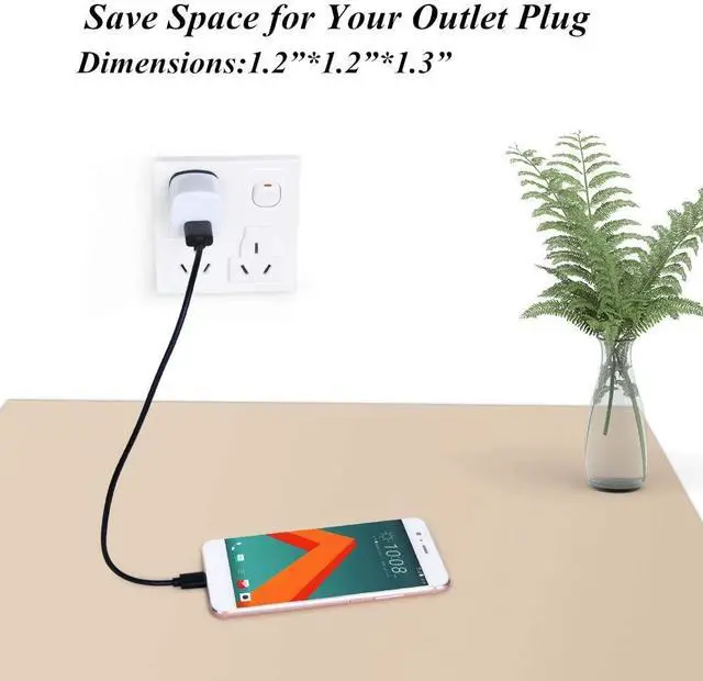 Alt view image 3 of 7 - Wall Adapter 10 Pack,UorMe 1A 5V Single Port Charger Power USB Plug Charging Cube Block Box Compatible iPhone 14 13 12 SE 11, Galaxy S23 Ultra S22 S21 FE S10e S9 A13 A03s A71 A51 Note20 Google 8A 7A