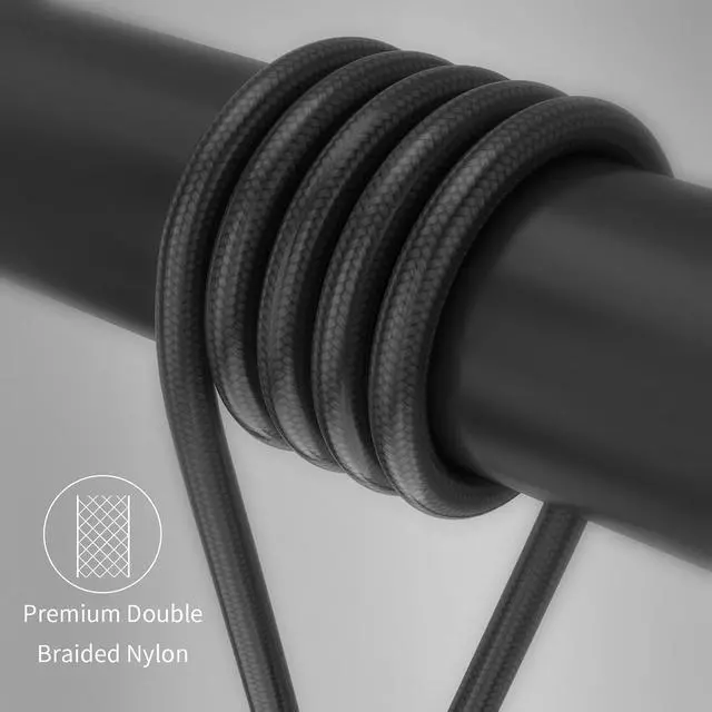 Alt view image 3 of 7 - 100W Magnetic Charging Cable Type c, 2 in 1 USB C to USB C&Lightning 5A Fast Charging&480Mbps Data Transfer, USBC Magnetic Phone Charger Cord for iPhone Samsung iPad MacBook (3Pack:3.3/6.6/6.6FT)