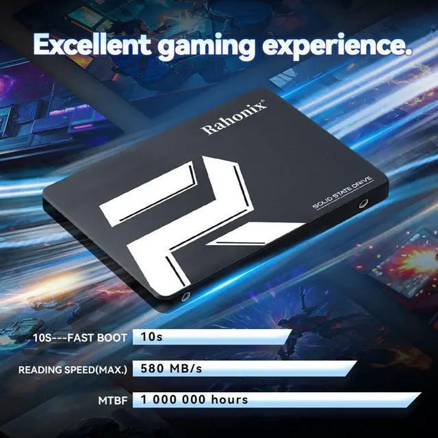 Alt view image 6 of 7 - Rahonix SSD 256GB 2.5'' SATA3 Solid State Disk up to 560MB/s for desktop notebook