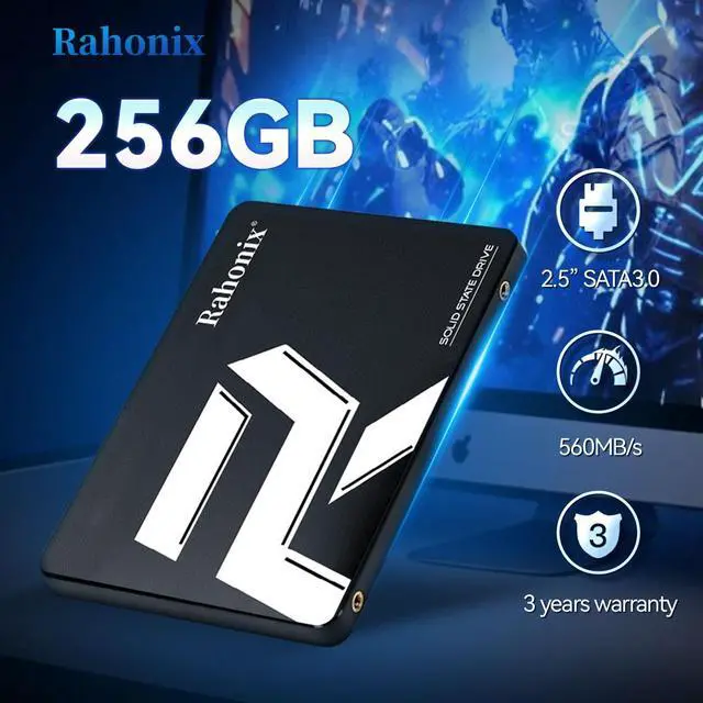 Alt view image 2 of 7 - Rahonix SSD 256GB 2.5'' SATA3 Solid State Disk up to 560MB/s for desktop notebook