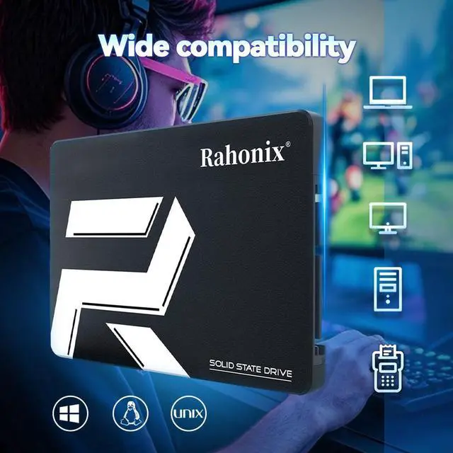 Alt view image 5 of 7 - Rahonix SSD 256GB 2.5'' SATA3 Solid State Disk up to 560MB/s for desktop notebook