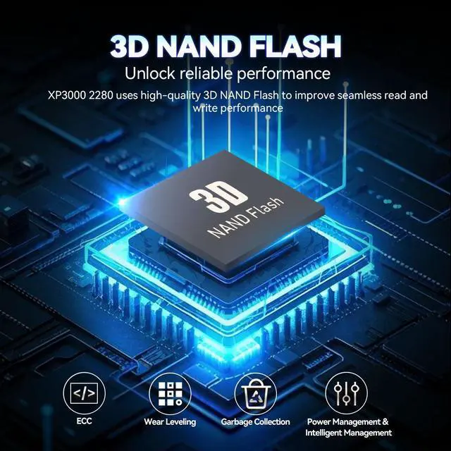 Alt view image 3 of 7 - Rahonix SSD 512GB M.2 NVMe 2280 Solid State Drive PCIe3.0x4, read speed up to 3500MB/s