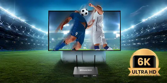 Alt view image 7 of 7 - SuperBox S6 Pro TV Box 6K Android 12, 4GB RAM 32GB Storage, WiFi 6 & Gigabit Ethernet, H.265 6K@60fps, Quad-Core, Bluetooth 5.2 - Ultimate Streaming Media Player