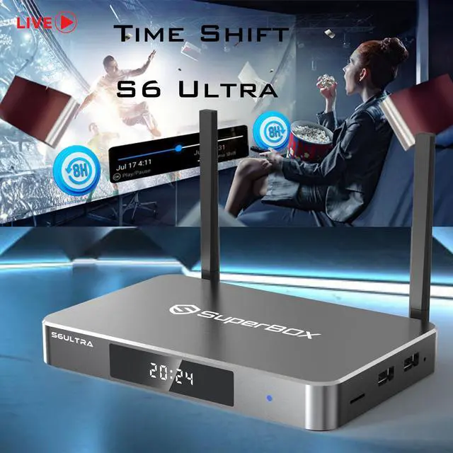 Alt view image 14 of 18 - (Latest) 2025 S6 ULTRA Smart TV Box Android 12, 4GB RAM, 128GB Storage, 6K HD, Built-in Voice Control, Android Box, Versatile Streaming Media Player, Free Channels with Zero Subscription Fees
