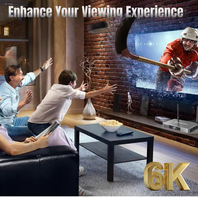 Alt view image 16 of 18 - (Latest) 2025 S6 ULTRA Smart TV Box Android 12, 4GB RAM, 128GB Storage, 6K HD, Built-in Voice Control, Android Box, Versatile Streaming Media Player, Free Channels with Zero Subscription Fees