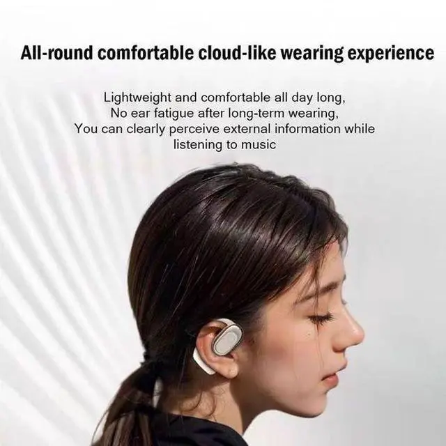 Alt view image 4 of 7 - Open Ear Earbuds, Bluetooth 5.4 Wireless Earbuds, HD Stereo Bass over Ear Earphones with Earhooks,  LED Digital Display, IP7 Waterproof for Fitness, Cycling, Running