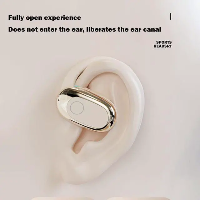 Alt view image 2 of 7 - Open Ear Earbuds, Bluetooth 5.4 Wireless Earbuds, HD Stereo Bass over Ear Earphones with Earhooks,  LED Digital Display, IP7 Waterproof for Fitness, Cycling, Running