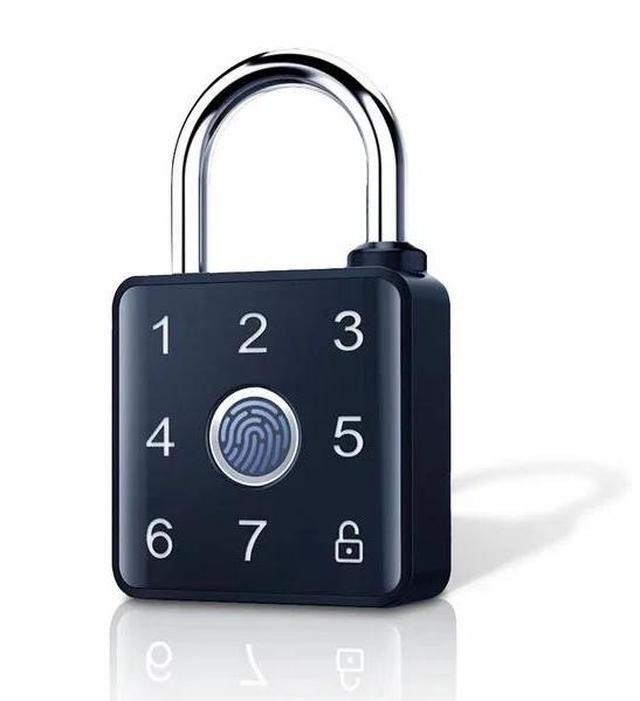 Main image of BDI TECHNOLOGY Smart Padlock with Bluetooth App Control Keycard Pin Code Fingerprint