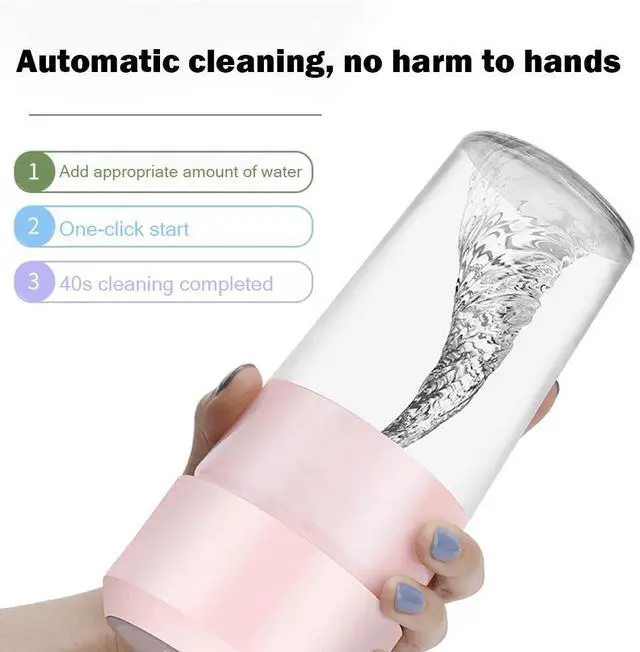 Alt view image 4 of 6 - Portable Blender Personal Size, 6-Blade Ice Crusher for Smoothies Shakes, USB Rechargeable Travel & Sports Bottle,  BDI TECHNOLOGY (White)