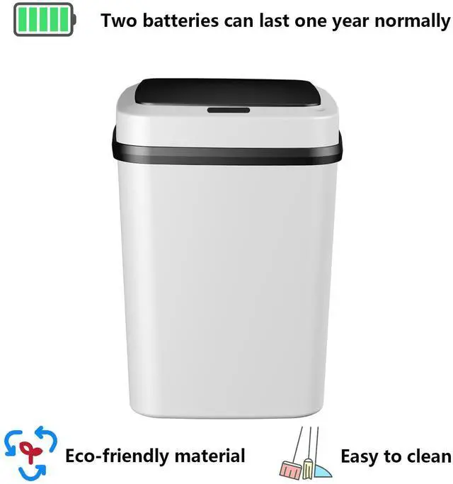 Alt view image 5 of 7 - BDI TECHNOLOGY Electric Trash Can Sensitive Mute Odor Isolation Waterproof Automatic Motion Sensor Kick Vibration Bin