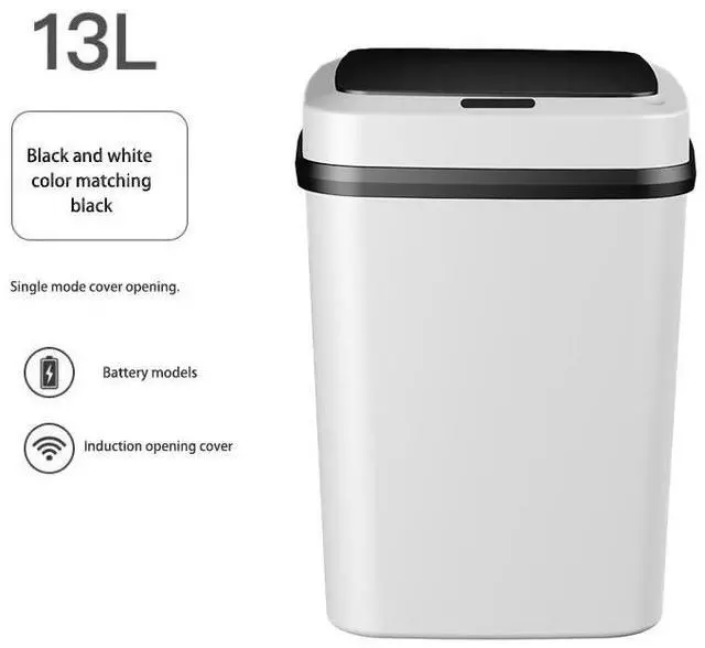 Alt view image 7 of 7 - BDI TECHNOLOGY Electric Trash Can Sensitive Mute Odor Isolation Waterproof Automatic Motion Sensor Kick Vibration Bin
