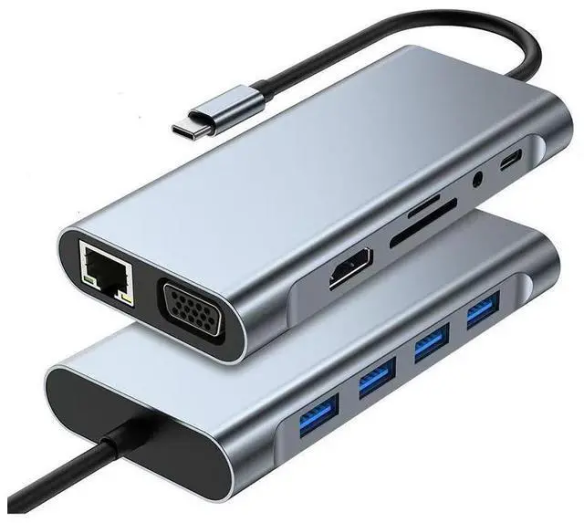 Main image of 11-in-1 USB-C Multi-Function Laptop Docking Station (Suitable for Mobile Phones and Other Electronic Products)-2pack
